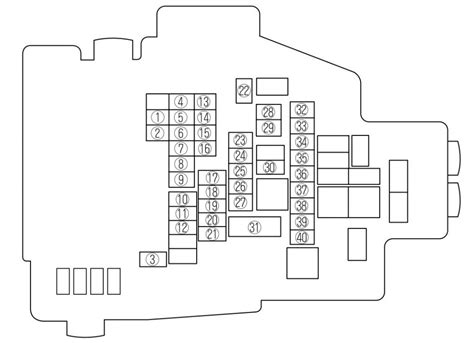 Car fuse box diagram, fuse panel map and layout. Mazda 6 (2009 - 2010) - fuse box diagram - Auto Genius