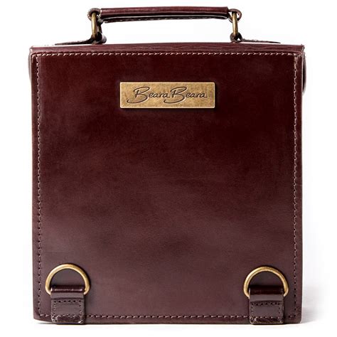 Classic Box Leather Backpack Handbag By Beara Beara