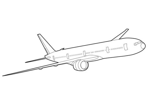 Boeing 777 Coloring Page