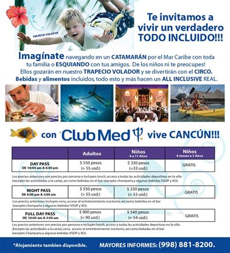 All Inclusive Club Med Cancun Daily Pass Todo Incluido Para Cancunenses