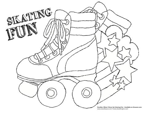 Roller Skates Coloring Pages Coloring Home