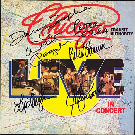 Chicago Band Signed Chicago Transit Authority Live Album Artist