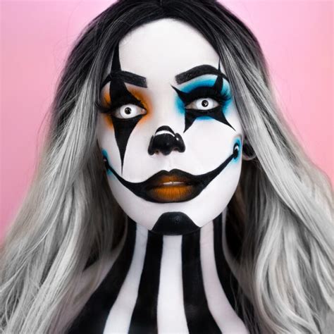 how to apply white face clown makeup tutorial pics