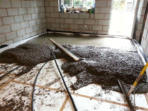 We'll show you how to crucial to level basement floor for tile. insulated-concrete-floor-pouring-levelling | Basement ...
