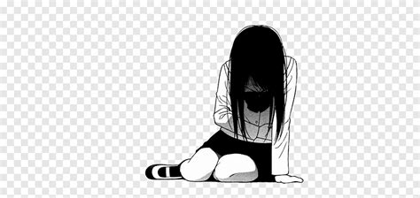 Descarga gratis Ilustración de personaje de anime femenino tristeza anime manga llorando