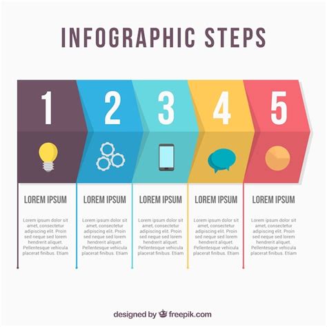 Download Vector Infographic With Steps Vectorpicker