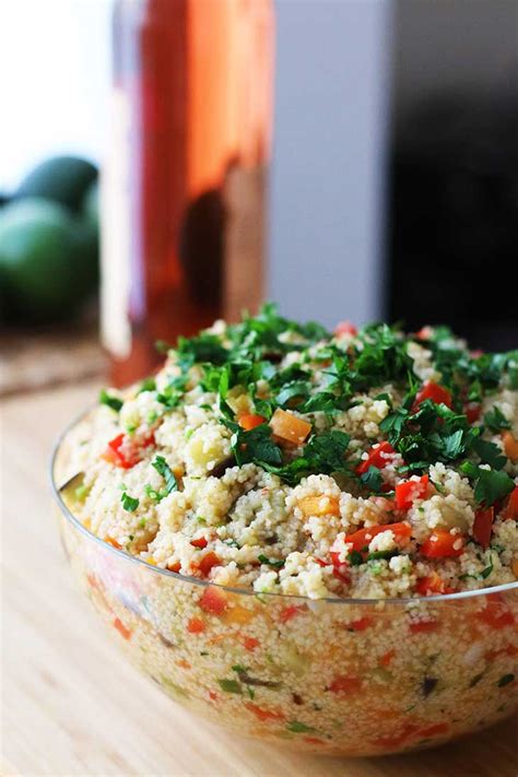 Original couscous is prepared by steaming the pasta to create a light and fluffy consistency. Couscous Salad | Ready in 15 minutes! | Gourmandelle