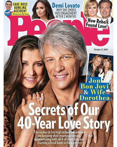 People Magazine On Instagram “jon Bon Jovi And Wife Dorothea Bongiovi Give Love A Good Name ️