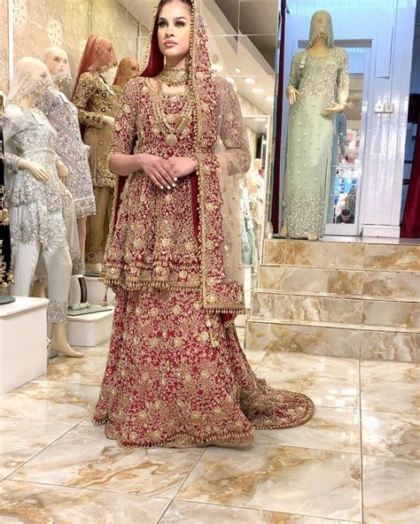 7aatrang Bridal On Instagram Mashallah Stunning Bridal Outfit Peplum