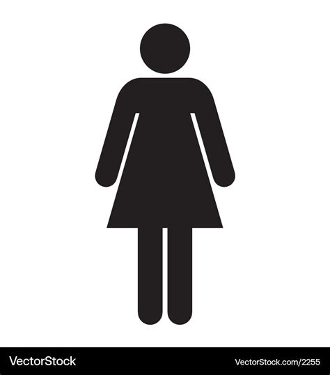 Restroom Female Royalty Free Vector Image Vectorstock