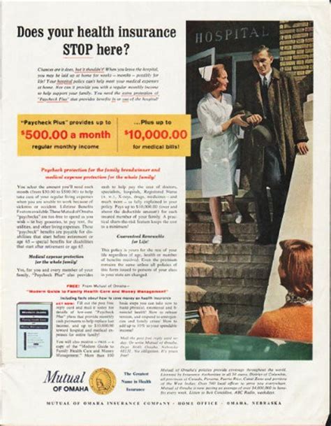 Check spelling or type a new query. 1964 Mutual of Omaha Vintage Ad "your health insurance"