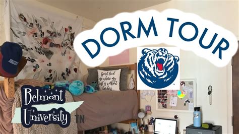 Dorm Room Tour College Freshman At Belmont University Youtube