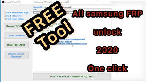 Free All Samsung Frp Unlock Android No Z X Eft Unlocktool Tool Link Inside