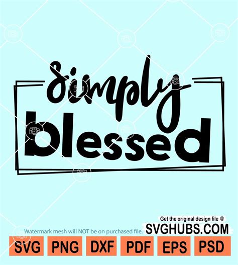 Simply Blessed Svg Christian Quote Svg Christian Shirt Svg Bible