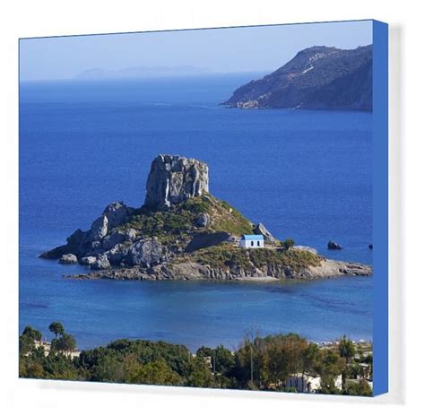 Print Of Kastri Island Kefalos Bay Kos Dodecanese Greek Islands