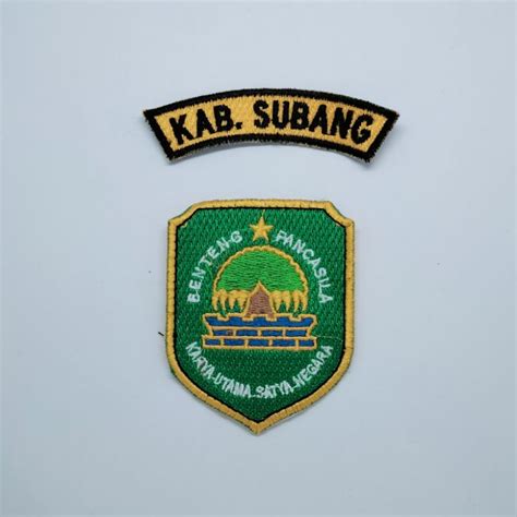 Jual Logo Bordir Kabupaten Subang Logo Kabupaten Subang Bordir Logo