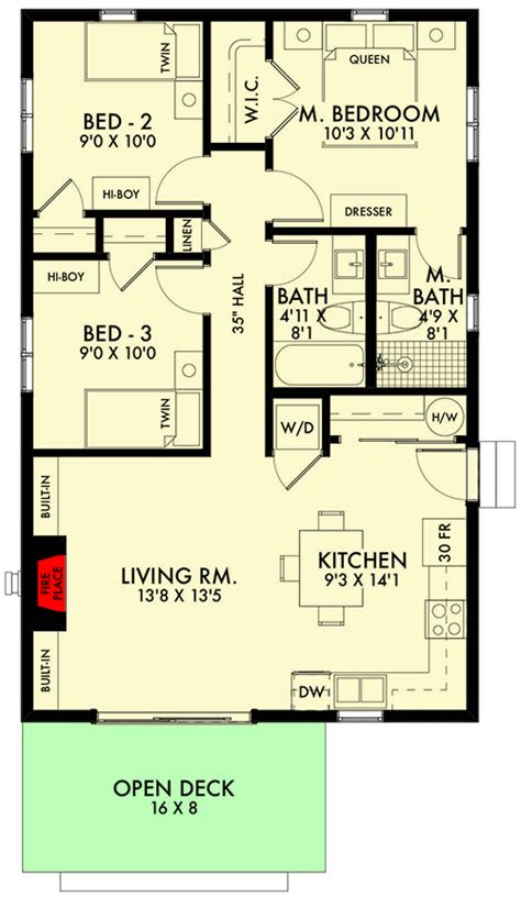 Tiny One Bedroom Home Plan 67776mg Architectural Designs House Plans