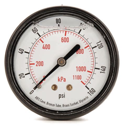 Grainger Approved Pressure Gauge 0 To 160 Psi 0 To 1100 Kpa Range 1
