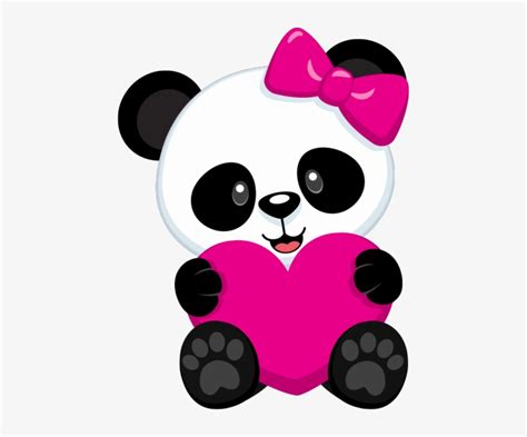 Cute Panda Png Clip Art Black And White Osos Pandas Animados