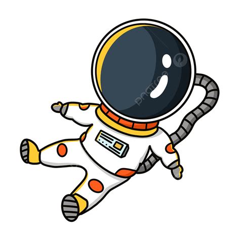 Astronaut Simple Clipart Vector Astronaut Cartoon Simple White
