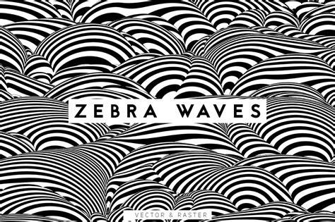 Zebra Waves Graphic Patterns ~ Creative Market