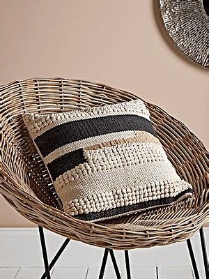 Flat Rattan Dining Chair - Natural | Luxury cushions, Soft furnishings