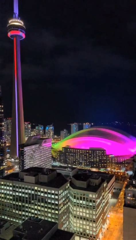 New Skydome Rogers Centre Roof Lighting Upgrade Just In Time For The