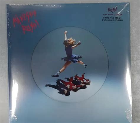 MANESKIN RUSH Deluxe LP Red Vinyl Poster EUR