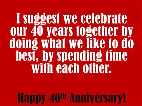 40th Anniversary Wishes Quotes And Poems For Cards Hubpages