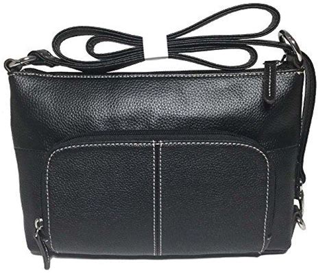 Tignanello Heritage E W Protection Cross Body Handbag Black Smooth