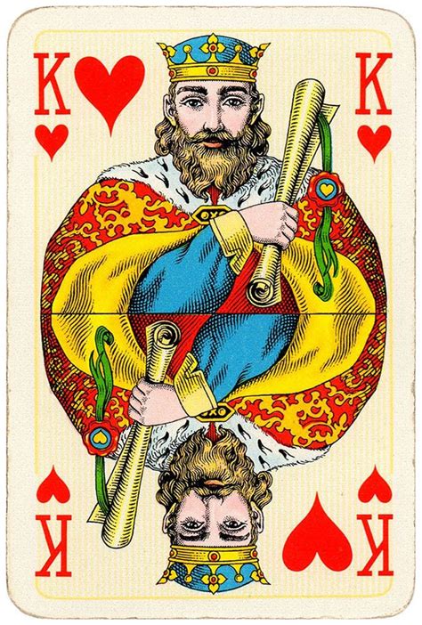 King Of Hearts Bridge Export Classic Playing Cards By Handa Playing Cards Design Playing