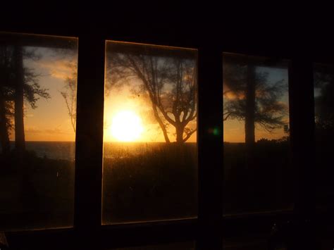 Sunrise Through The Window Of House For More On Oahu Hawa Flickr