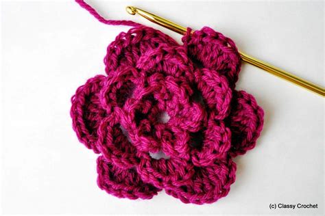 How To Basic Crochet Flower Crochet Flowers Easy Crochet Rose