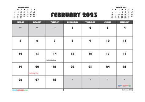 Year 2023 February Calendar Get Calendar 2023 Update