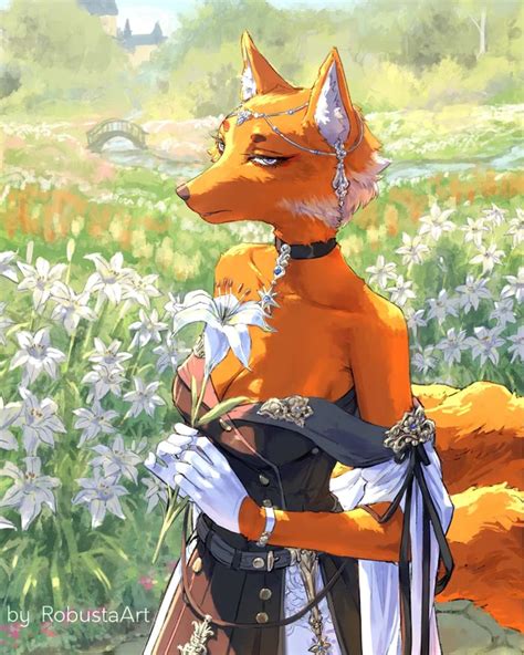 [oc] Lady Vassenia Of Minters Guild Characterdrawing Fox Character Fantasy Character Design