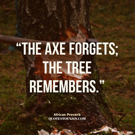 The-axe-forgets-the-tree-remembers | QuotesToEnjoy
