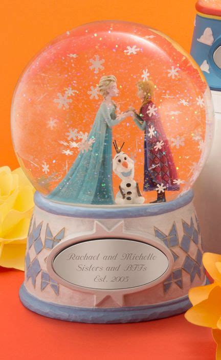 Elsa Anna And Olaf Snow Globe Snow Globes Holiday Snow Globe Olaf