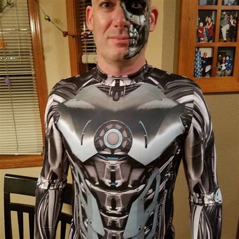 Robot Costume Man Cyberpunk Mens Bodysuit Festival Etsy Robot