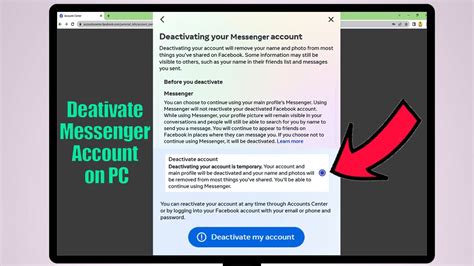 How To Deactivate Messenger 2023 On Pc Laptop Desktop Computer Web