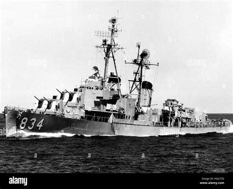 Uss Turner Ddr 834 Underway On 19 August 1952 Official Us Navy