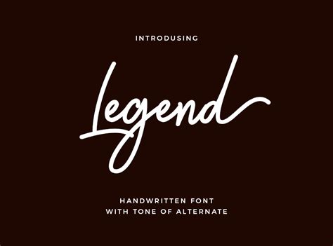 Legend Handwritten Font By Dreamydesignbd Graphicriver