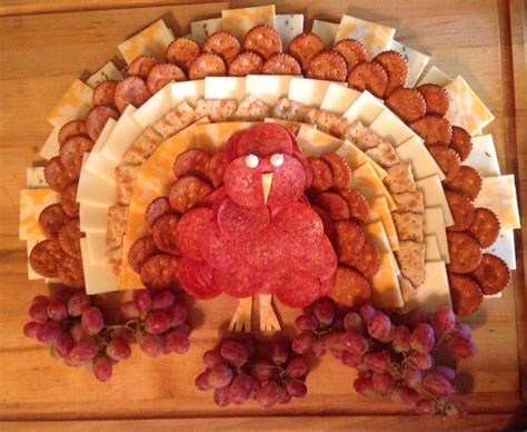 Cheese And Cracker Turkey Platter Healthy Thanksgiving Holiday