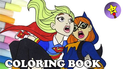 Rubies kostüm dc super hero girls: DC Super Hero Girls coloring of Supergirl and Batgirl # ...