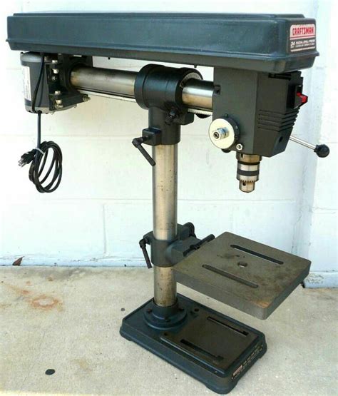 Craftsman 34 Radial Drill Press Bench Top 5 Speed 13 Hp 12 Chuck