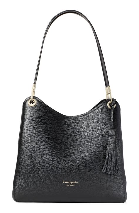 Kate Spade New York Large Loop Leather Shoulder Bag Black Fashion Gone Rogue