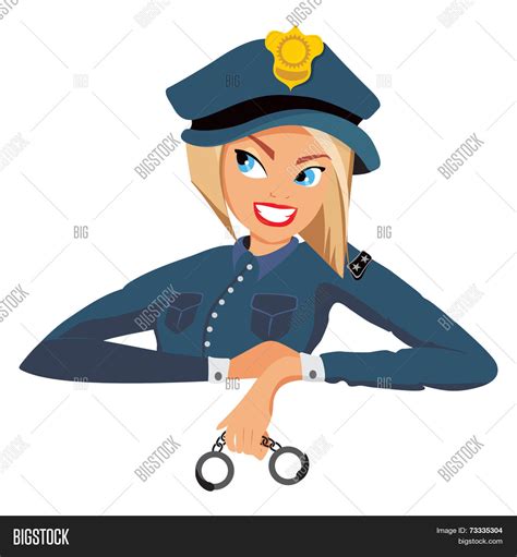 Female Police Officer Cartoon