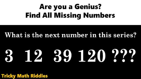Math Riddles With Answers Only The 1 Smartest Can Find All Missing