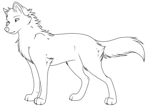 Chibi Wolf Coloring Pages At Getdrawings Free Download