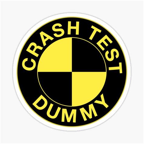 Crash Test Dummy Sticker For Sale By Thescrambler Redbubble