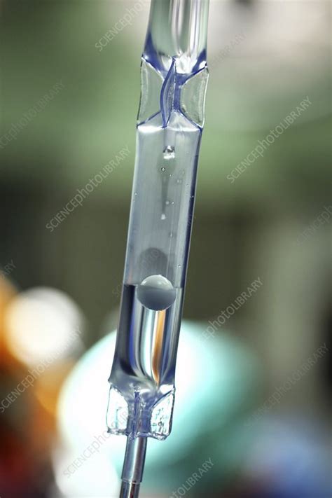 Intravenous Drip Chamber Stock Image C0072577 Science Photo Library
